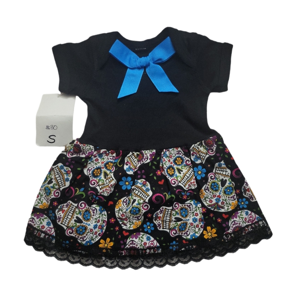 BABY GIRLS SUGAR SKULL DRESS